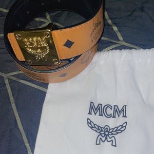 Cognac MCM belt